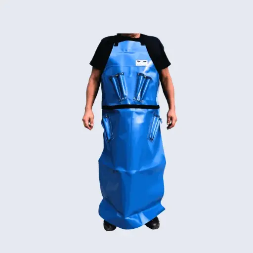 [CC-13052803] Cow care apron, full length PVC with knives holder